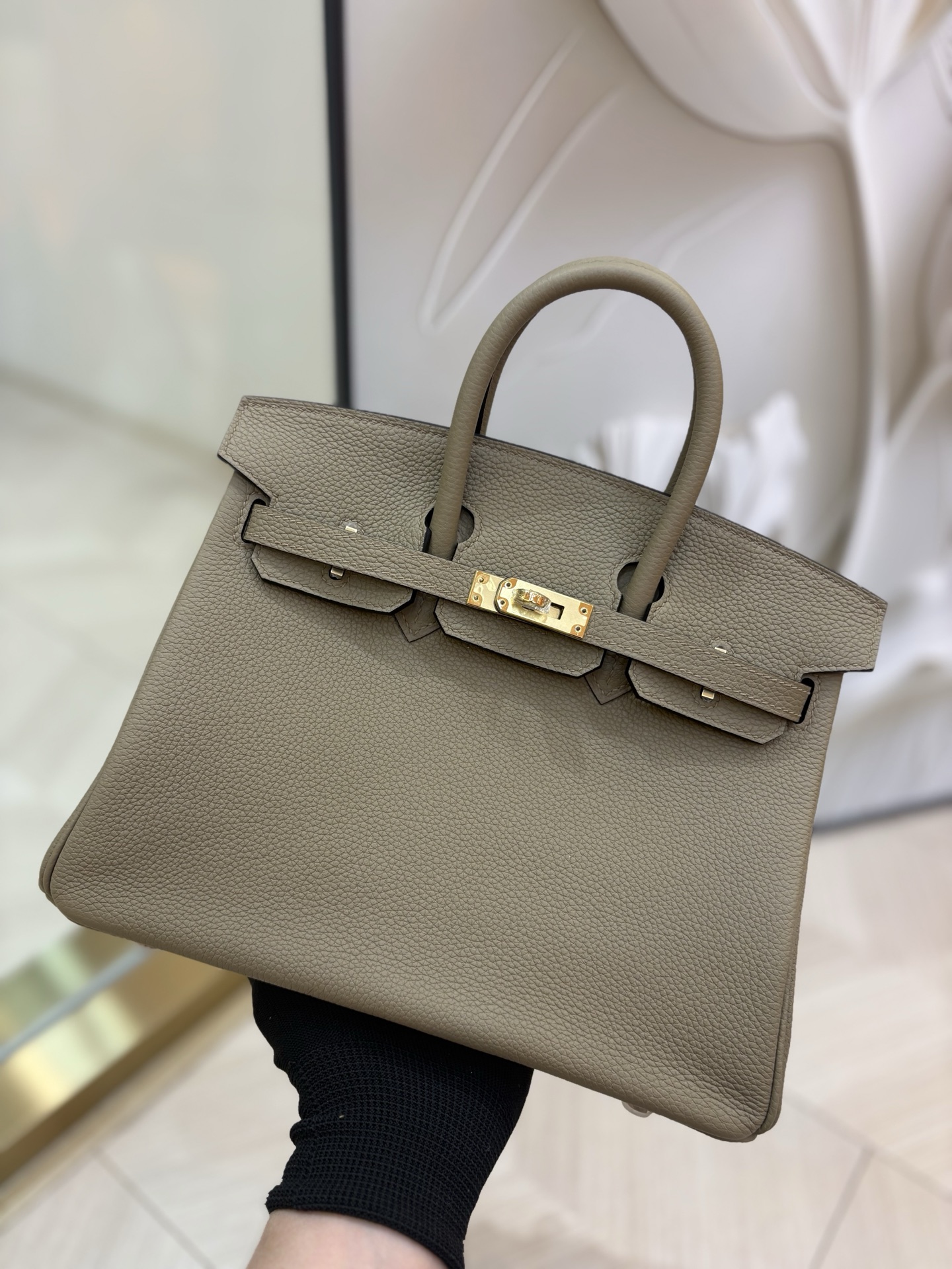 Hermes Birkin 30 Gris Asphalt Togo Gold Hardware