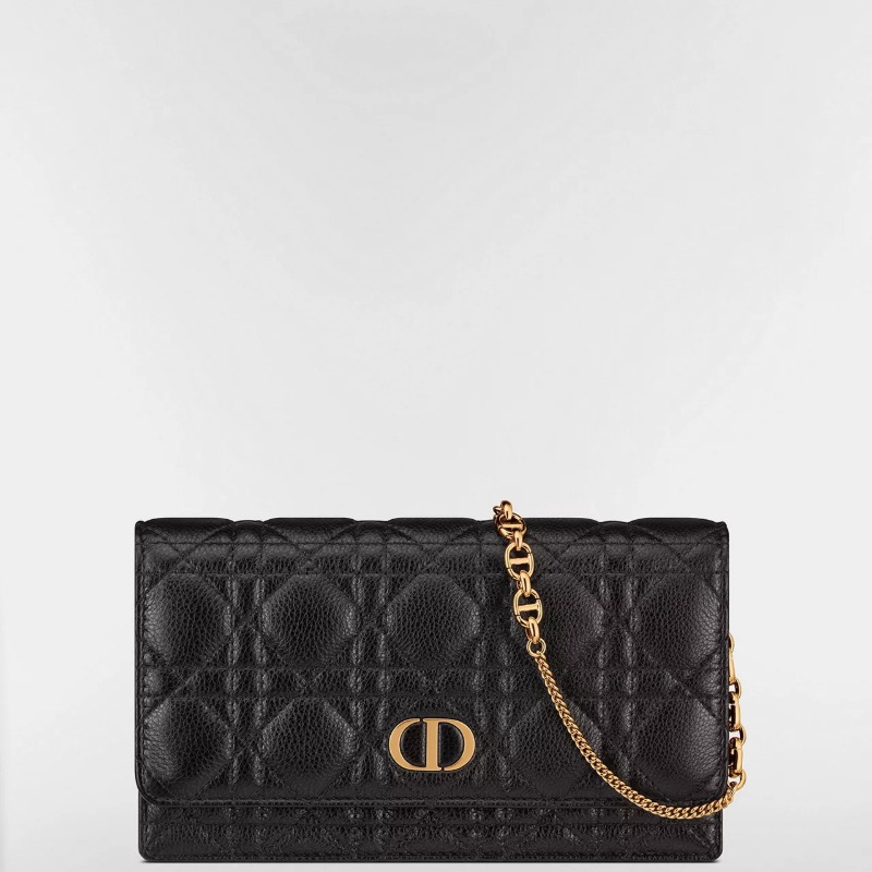Dior Caro Pouch with Chain