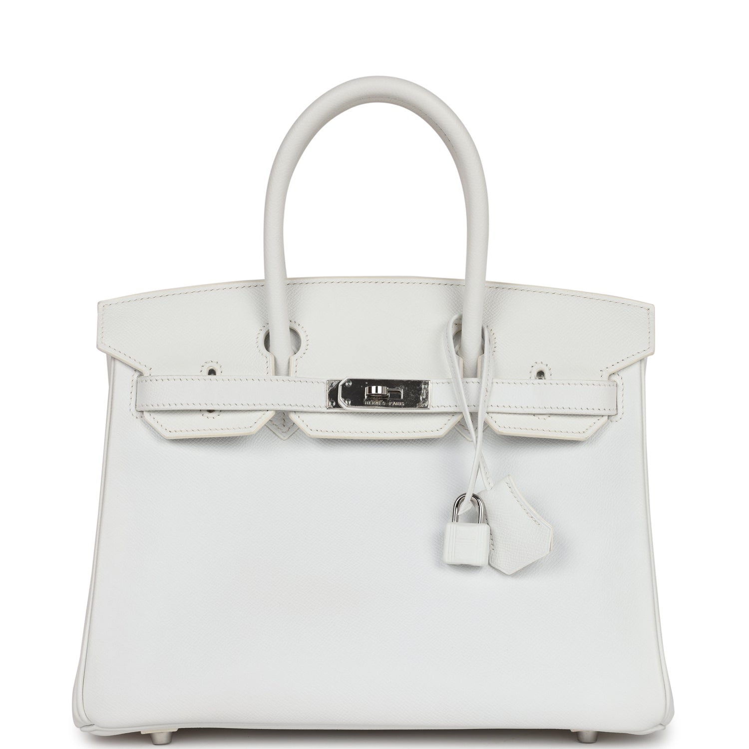 Hermès Birkin 30 White Epsom Palladium Hardware