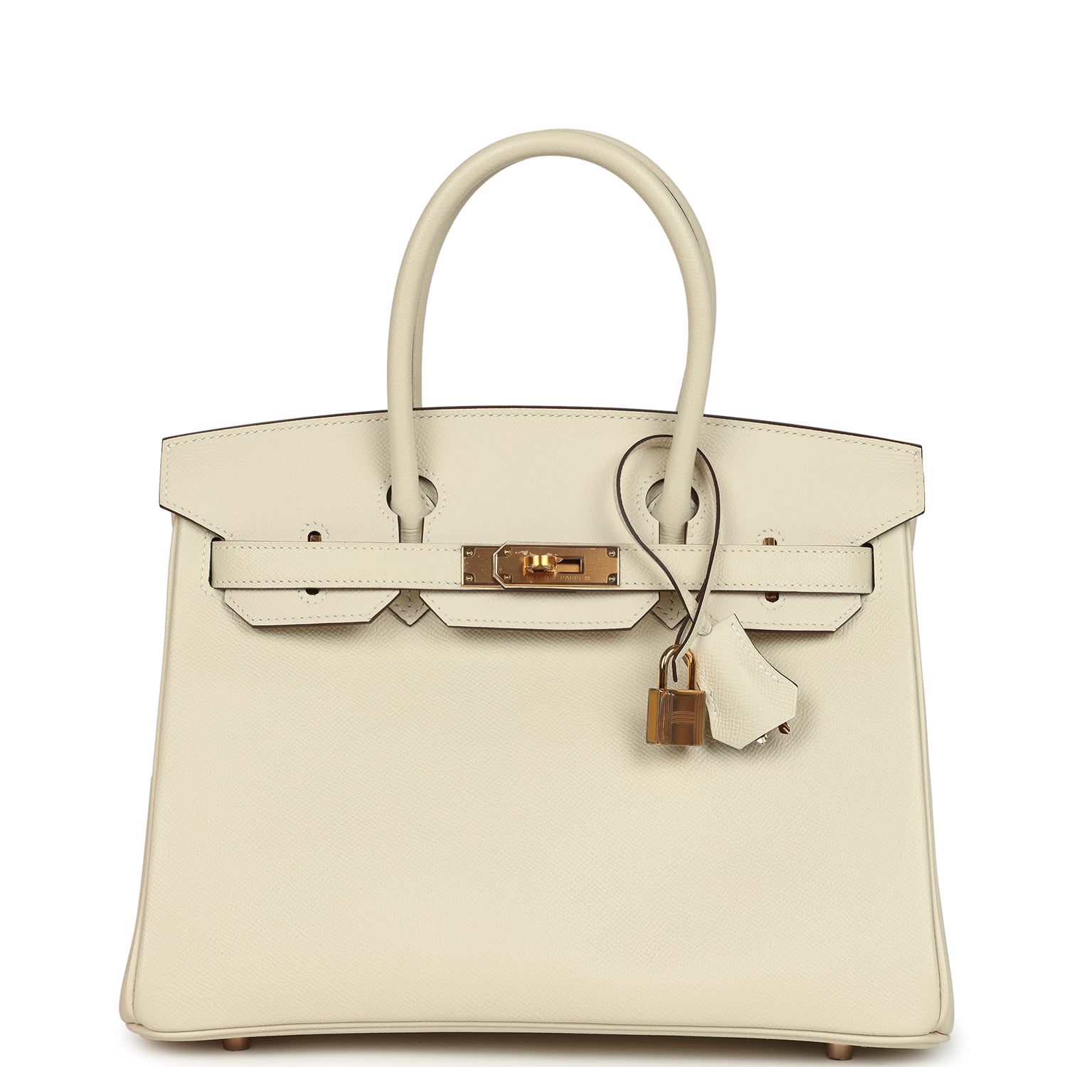 Hermès Special Order  Birkin 30 Craie Verso Epsom Rose Gold Hardware