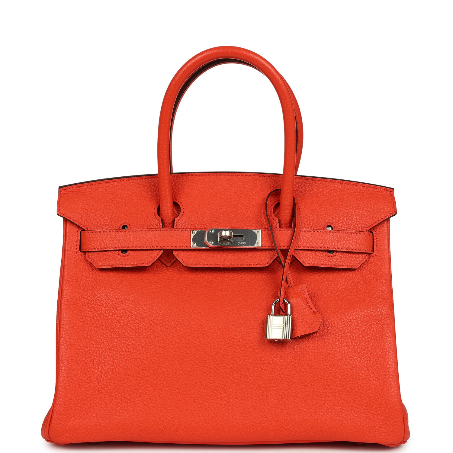 Hermès Birkin 30 Orange Poppy Togo Palladium Hardware