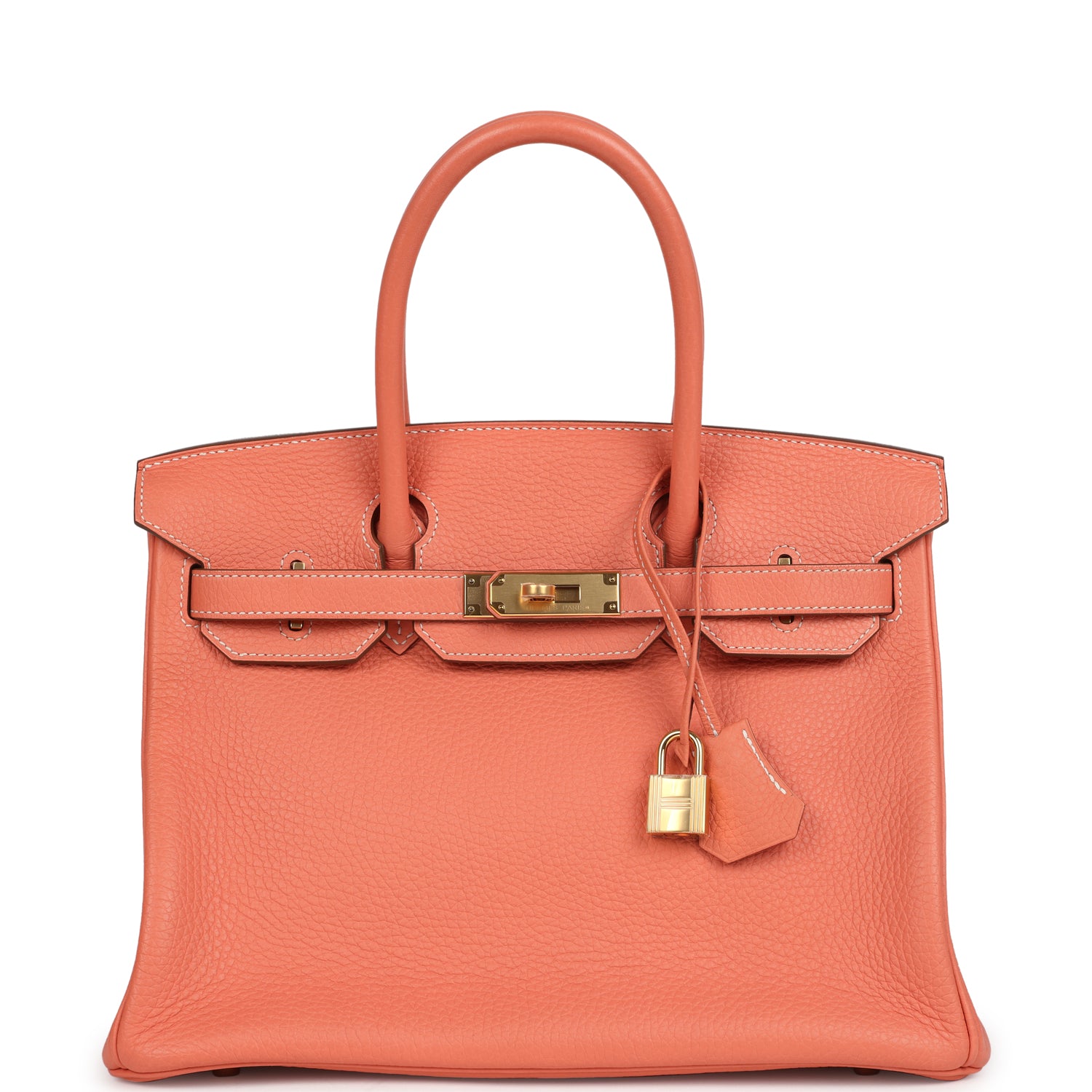 Hermès Birkin 30 Crevette Clemence Gold Hardware