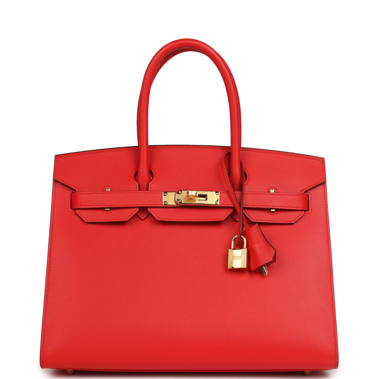 Hermès Birkin Sellier 30 Rouge de Coeur Madame Gold Hardware