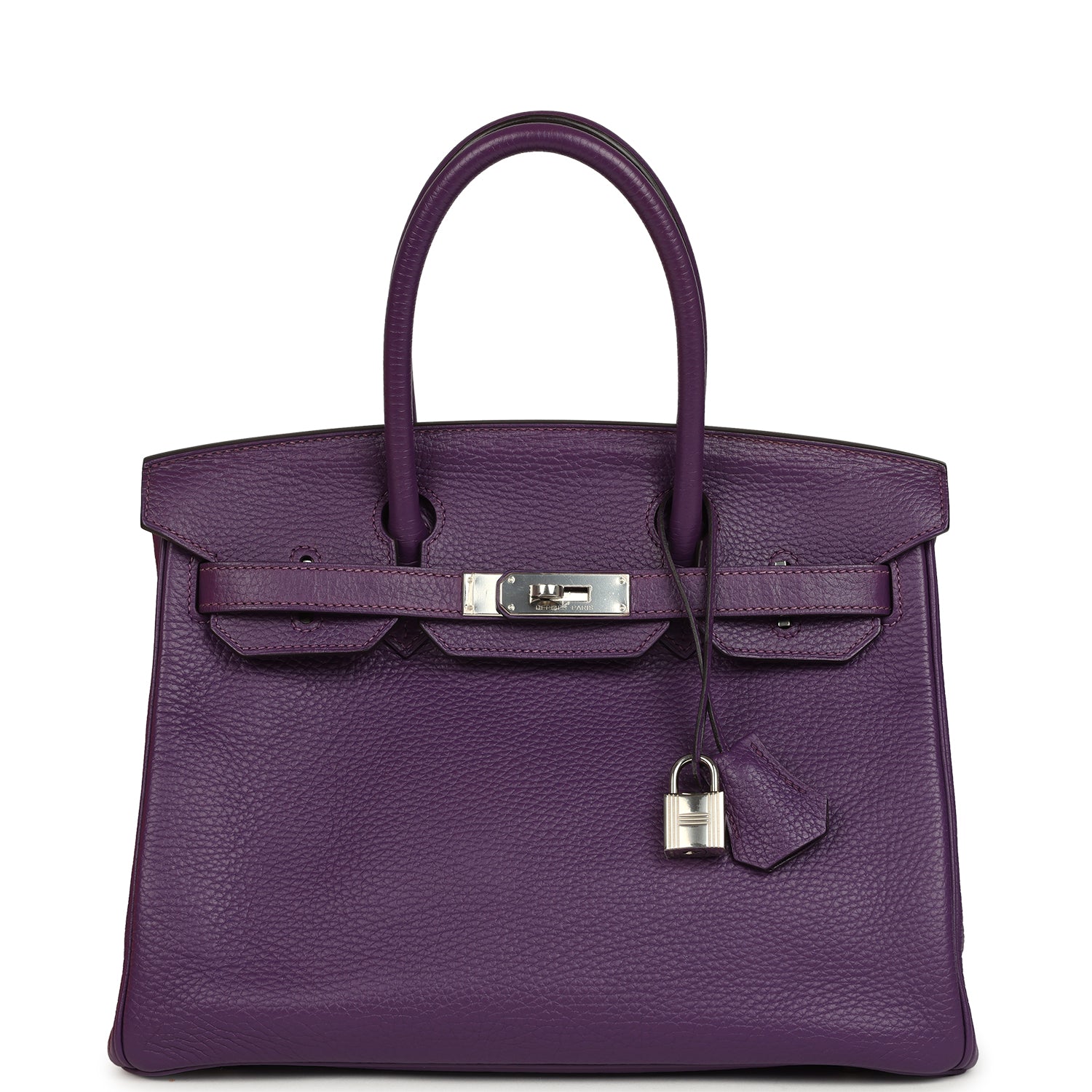 Hermès Birkin 30 UItraviolet Clemence Palladium Hardware