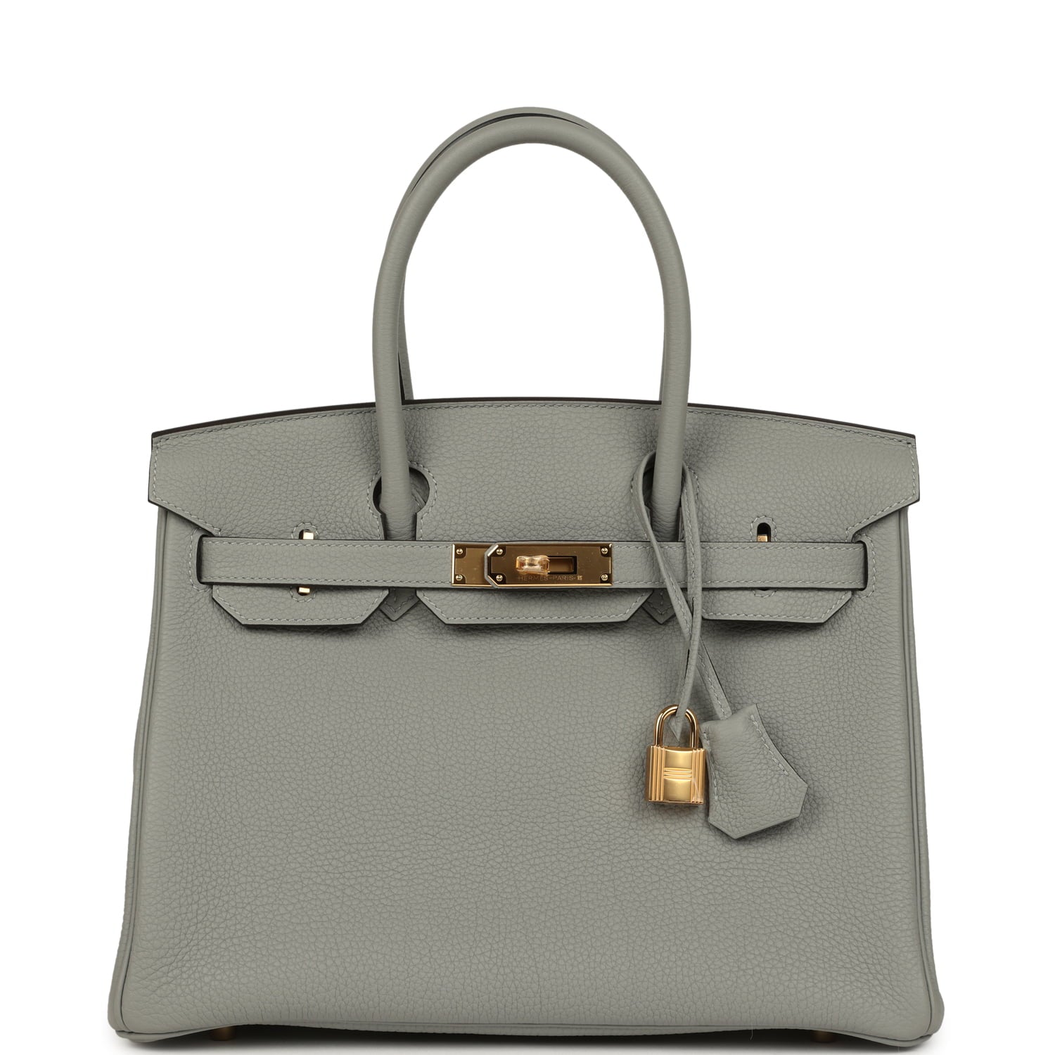 Hermès Birkin 30 Gris Mouette Togo Gold Hardware