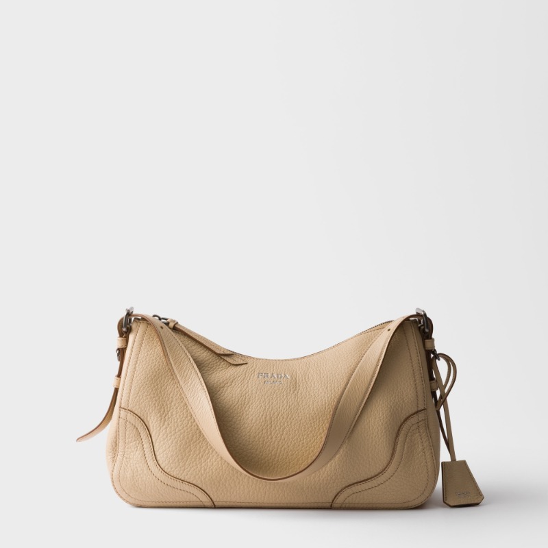 Prada Aimèe large leather shoulder bag