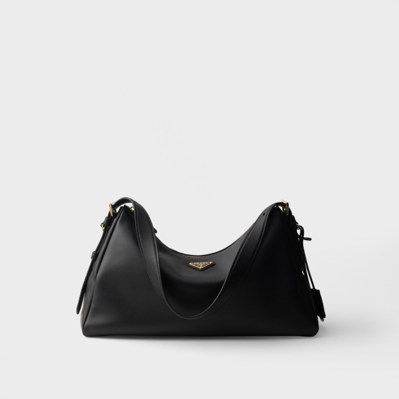 Prada Aimée large leather shoulder bag