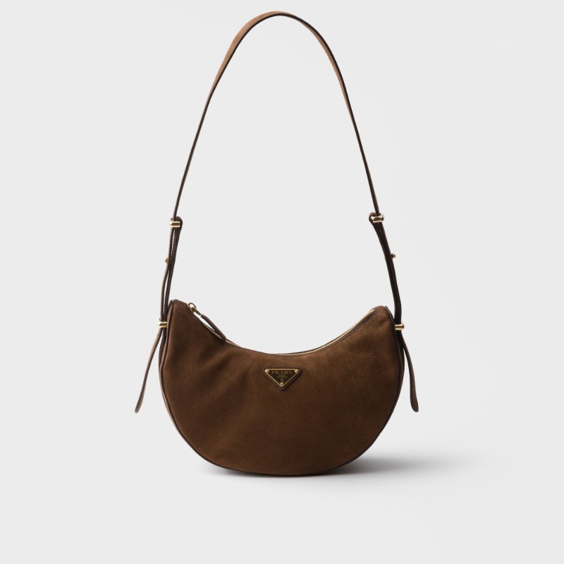 Prada Arqué small nubuck leather bag