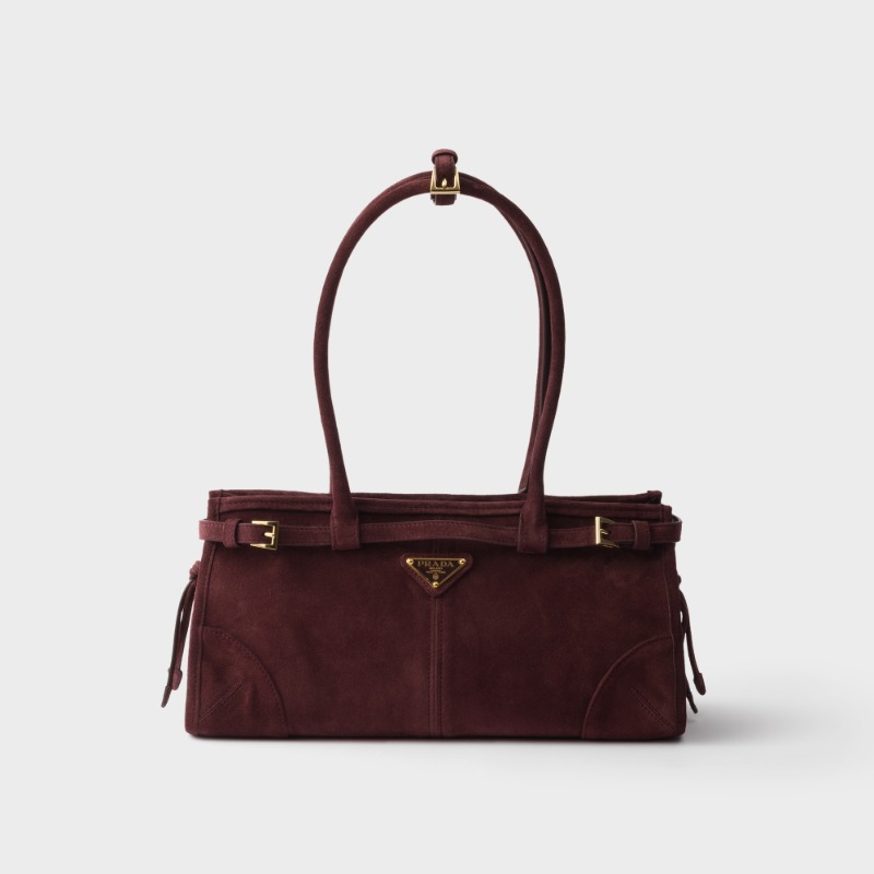Prada Bonnie medium suede handbag