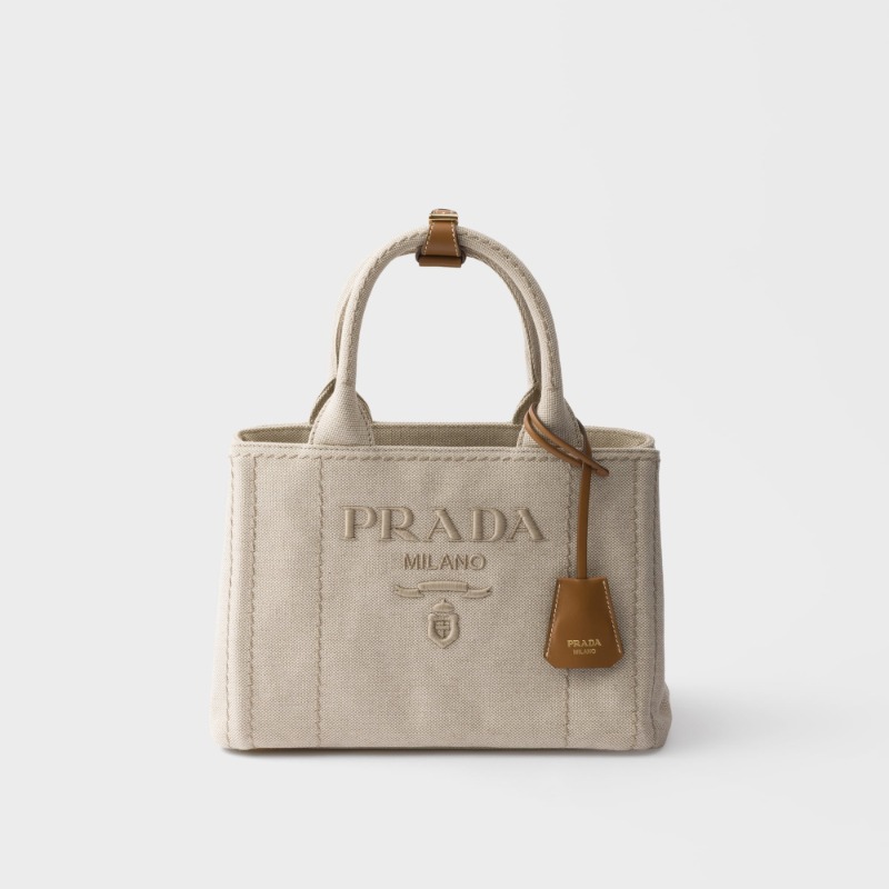Prada Jardinière small cotton canvas bag