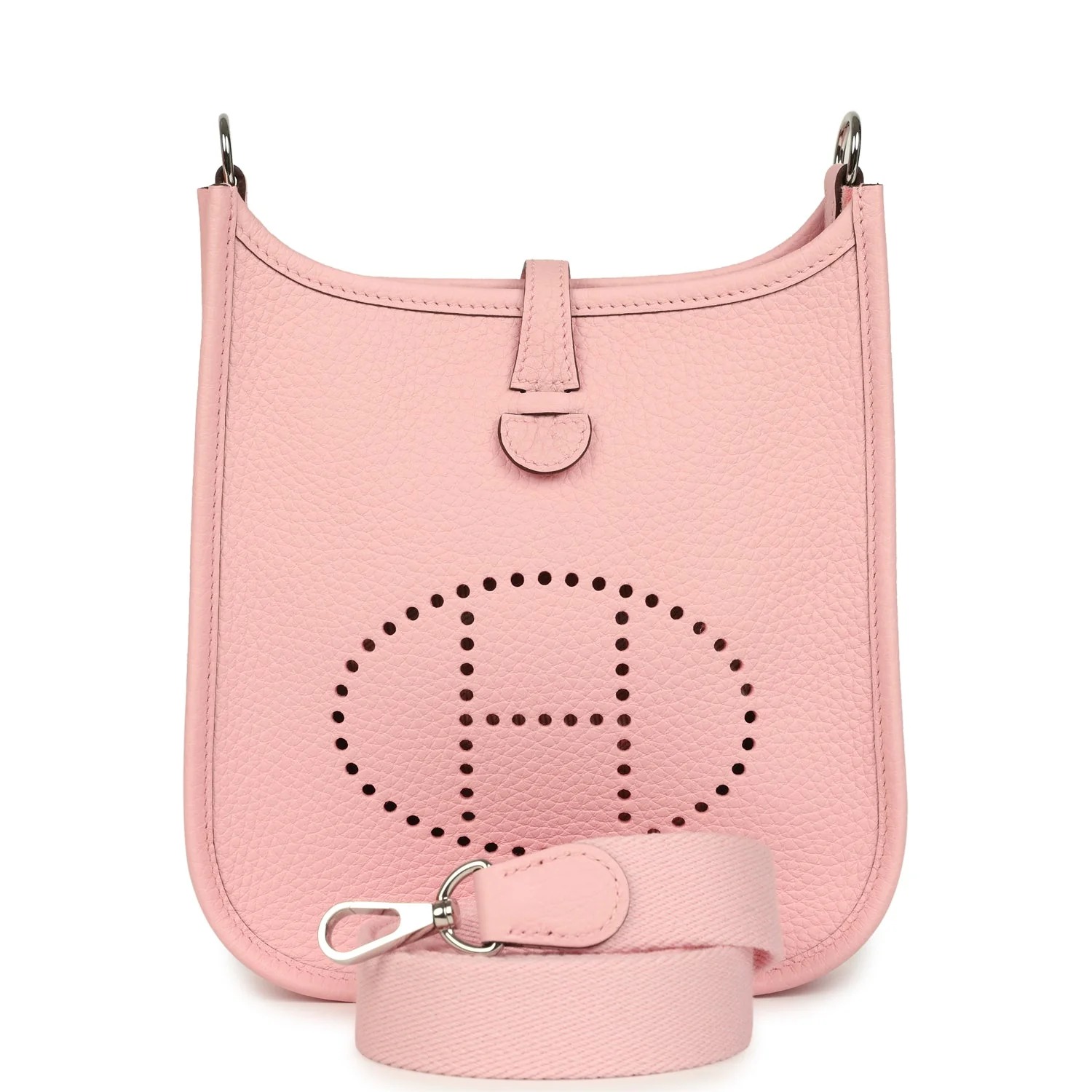 Hermès Evelyne TPM Rose Sakura Clemence Palladium Hardware