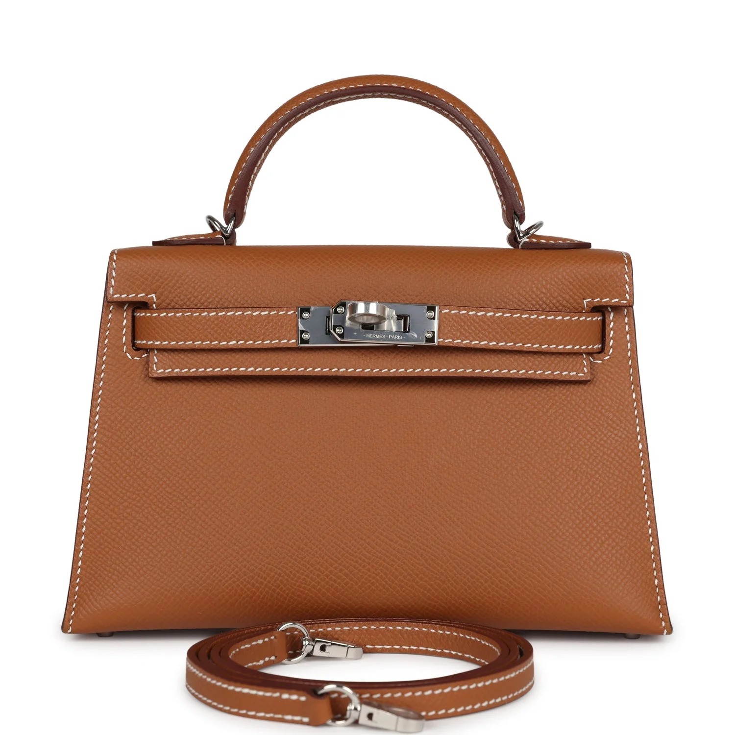 Hermès Kelly Sellier 20 Gold Epsom Palladium Hardware