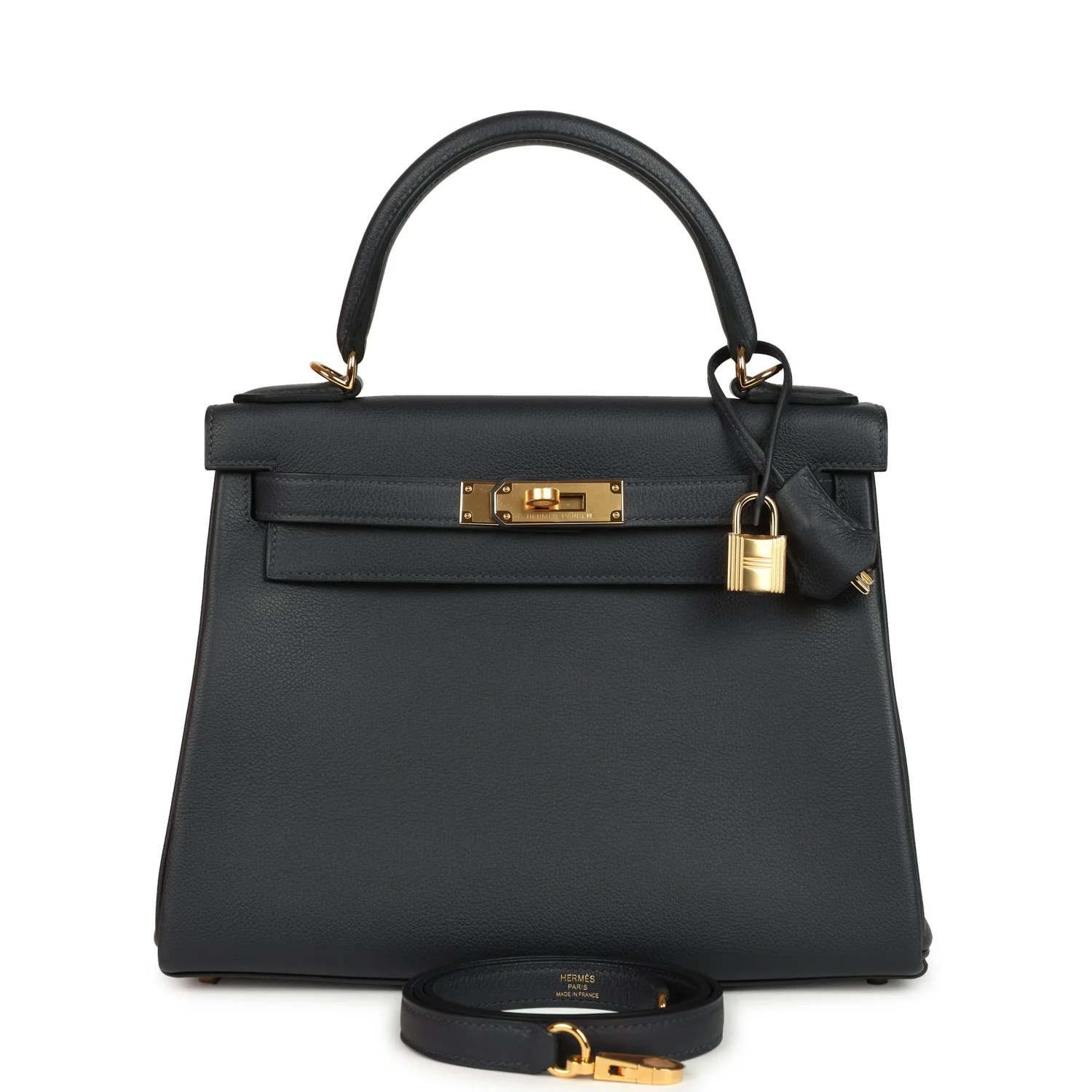 Hermès Kelly Retourne 28 Caban Evercolor Gold Hardware