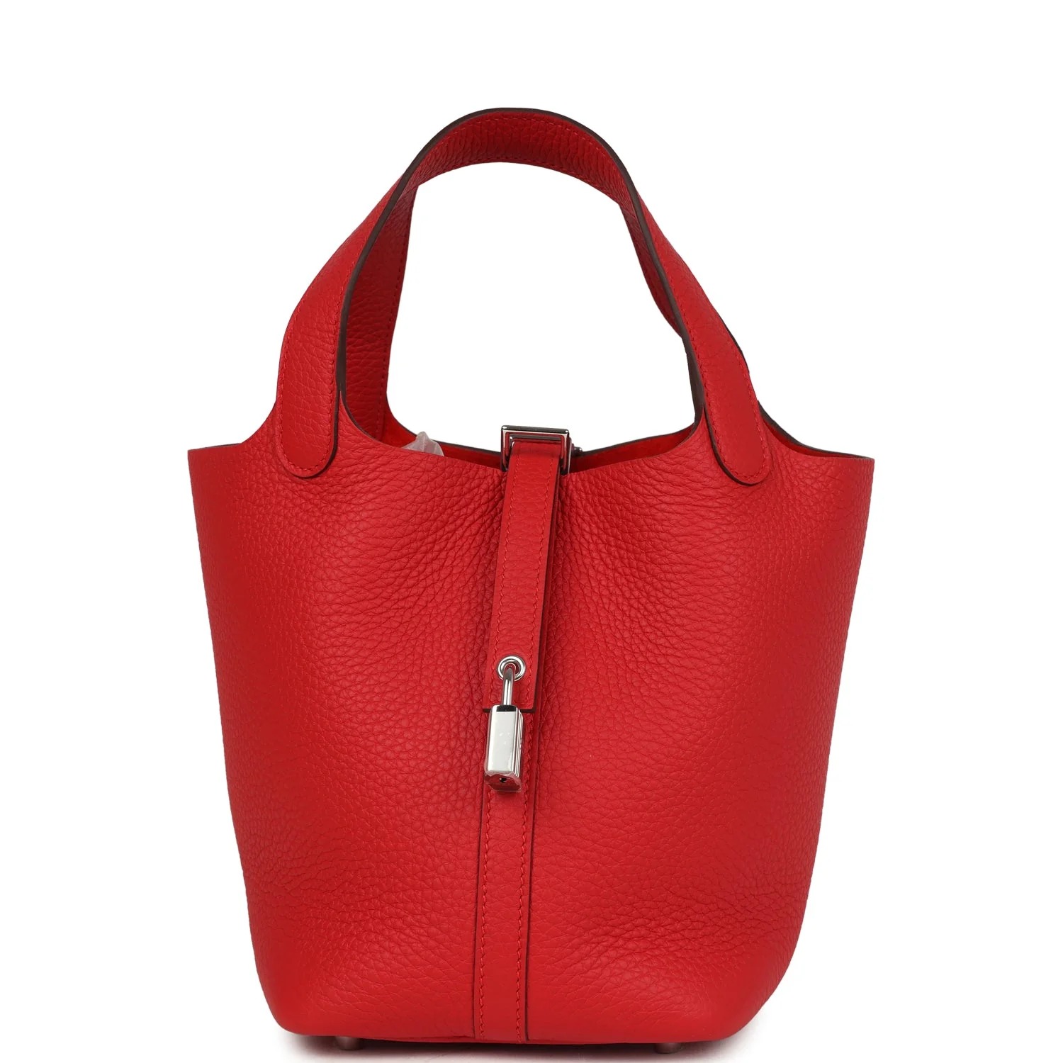 Hermès Picotin Lock 18 Rouge Radieux Clemence Palladium Hardware