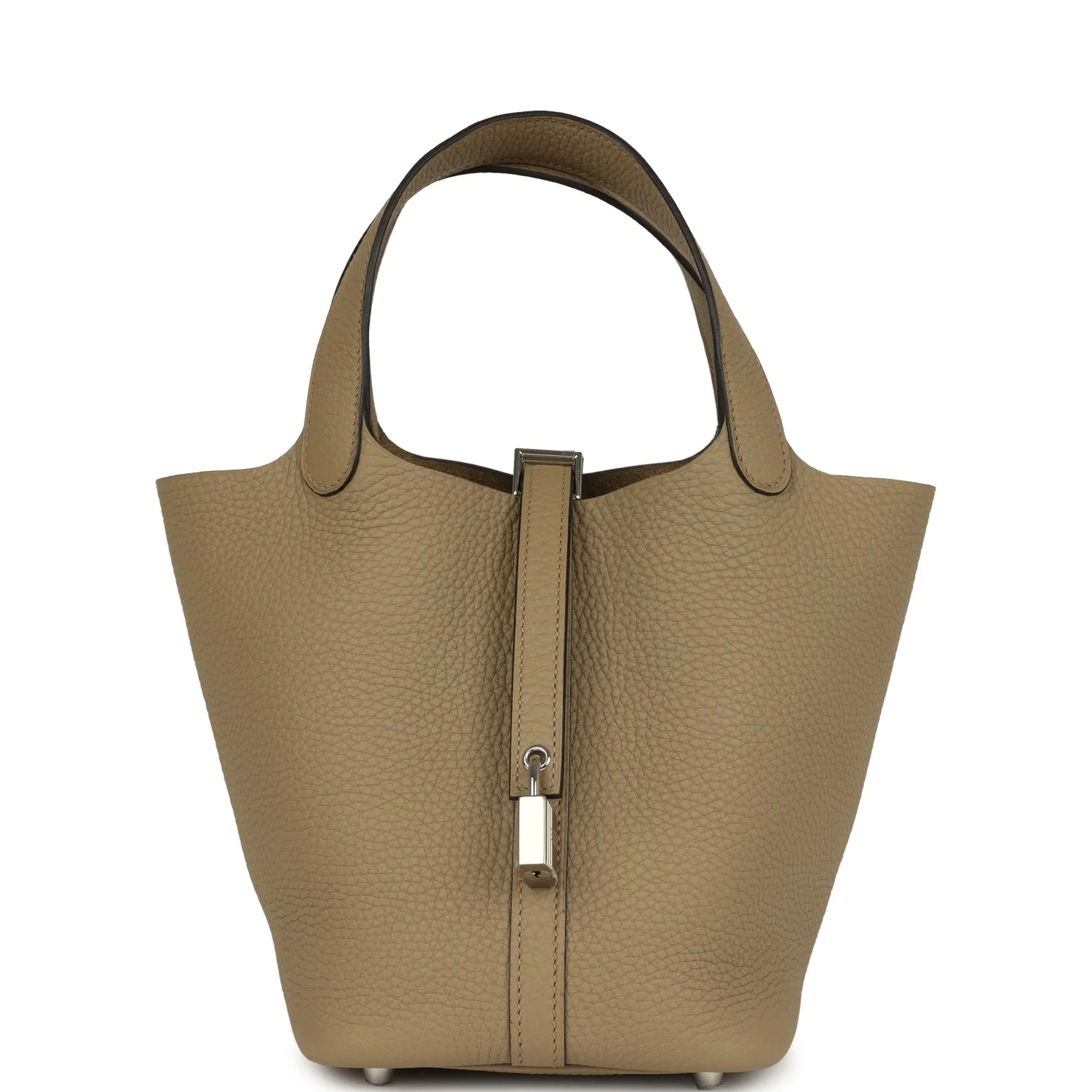 Hermès Picotin Lock 18 Beige Marfa Clemence Palladium Hardware