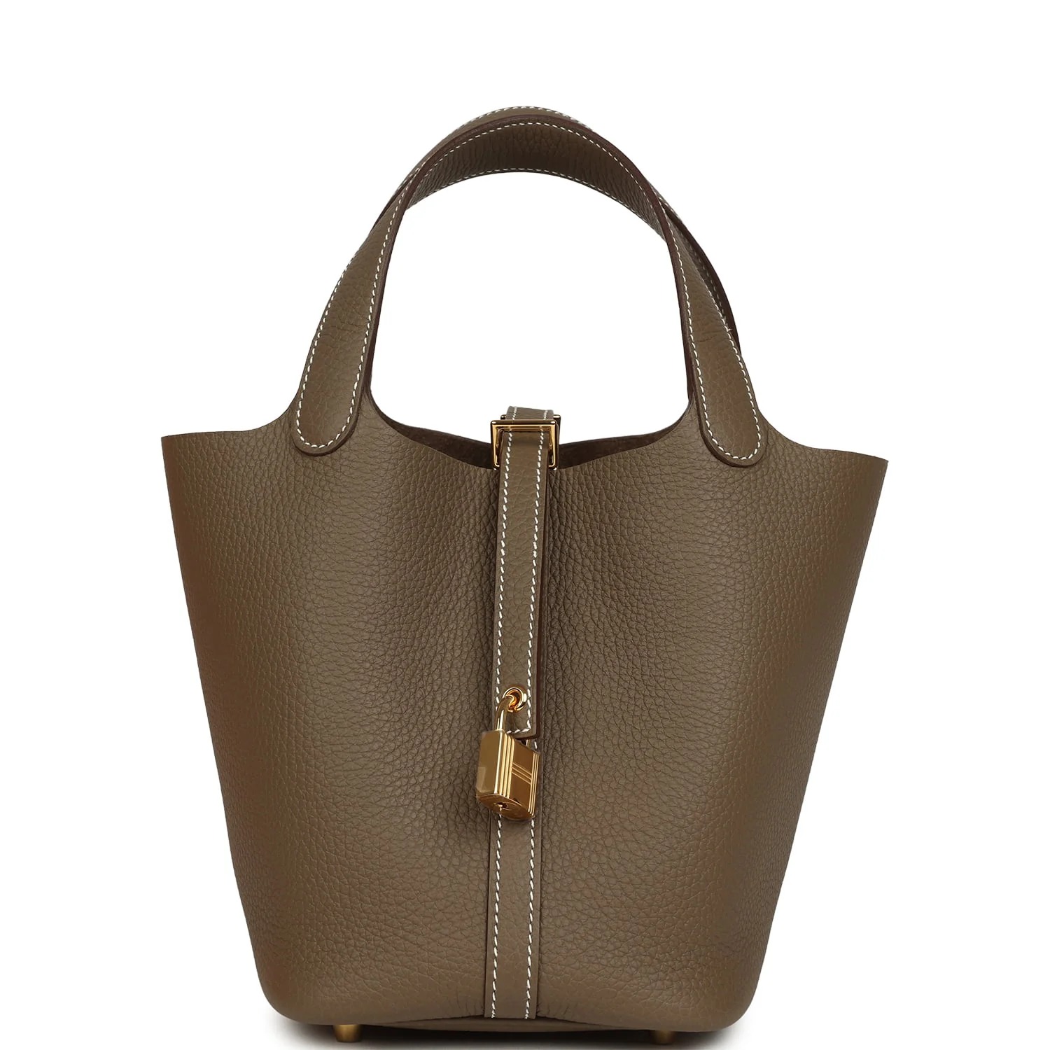 Hermès Picotin Lock 18 Etoupe Clemence Gold Hardware
