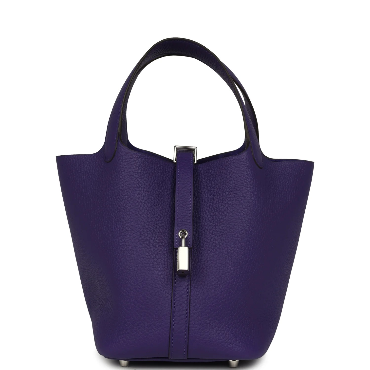 Hermes Picotin Lock 18 Purple Clemence Palladium Hardware