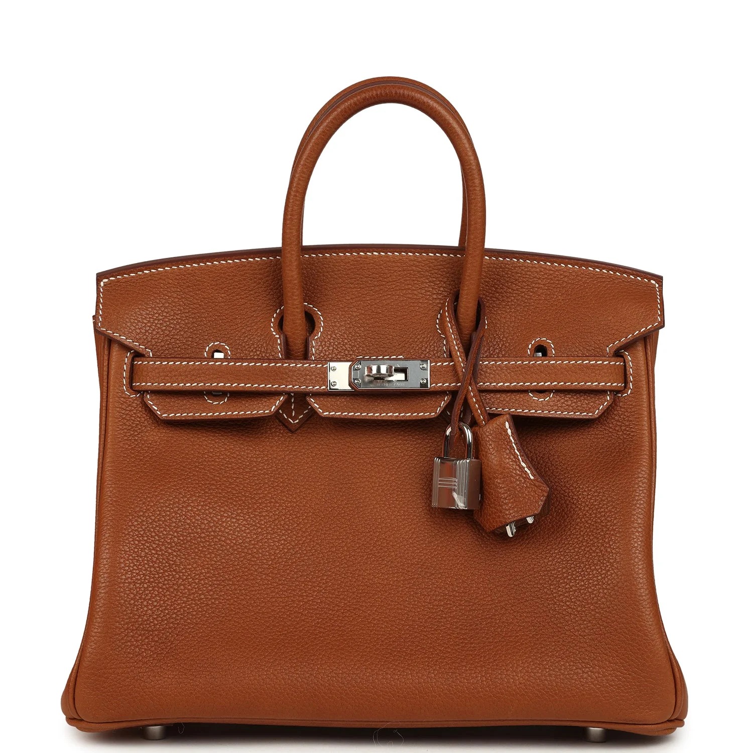 Hermès Birkin 25 Fauve Barenia Faubourg Palladium Hardware