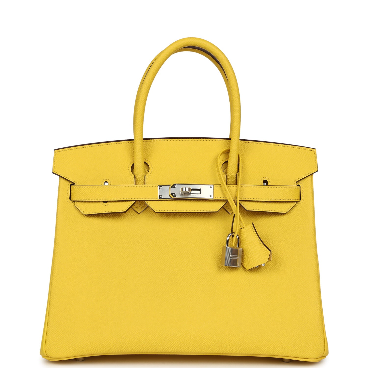Hermès Birkin 30 Jaune de Naples Epsom Palladium Hardware